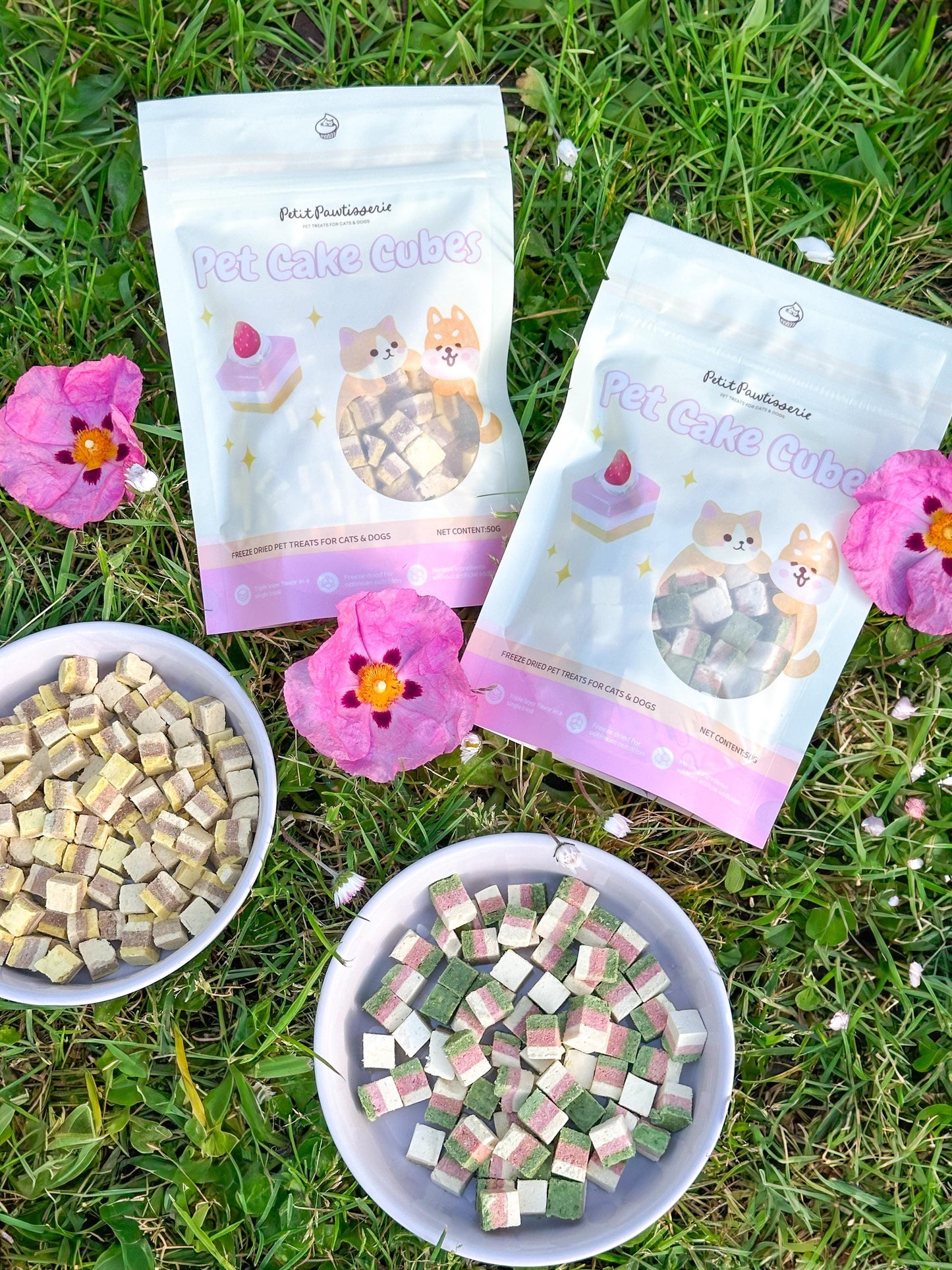 Freeze Dried Cake Cube Pet Treats 50g